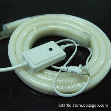 LED Neon Rope Light, 80 Blue LEDs/Meter, Sized 13 x 26mm, Made of Milky PVC Material